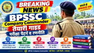 BPSSC Company Commander तैयारी गाइड: परीक्षा पैटर्न व रणनीति