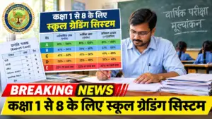 स्कूल ग्रेडिंग सिस्टम: कक्षा 1 से 8 के अंक स्लैब जारी, तय हुई पांच श्रेणियां